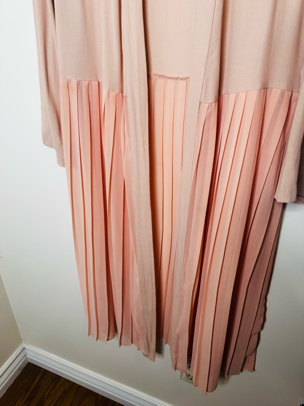 Lulus Blush Embroidered Pleated Duster Cardigan - Picture 5 of 7